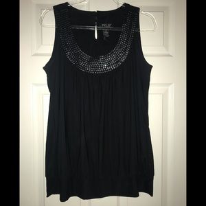 Nice black tank top with black sequins